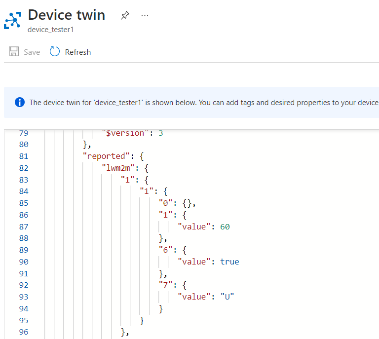 Device Twin reported properties Device twin reported properties