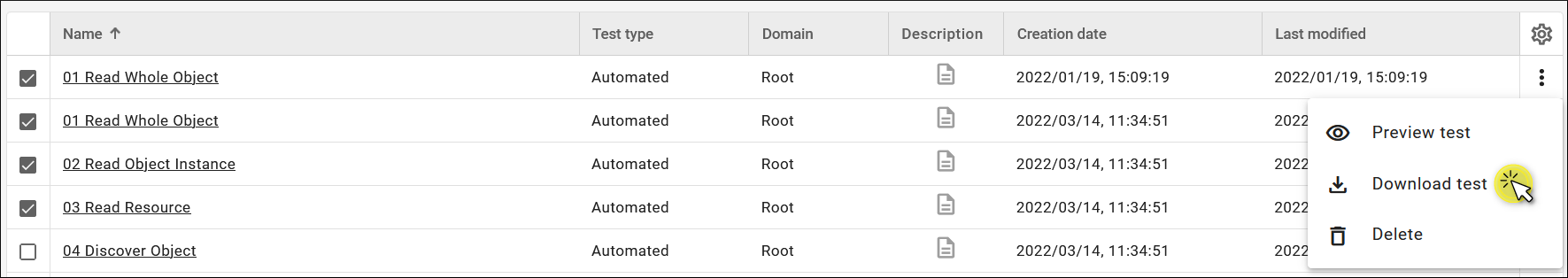 Download device tests Download device tests
