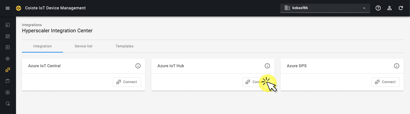 Start Azure Integration