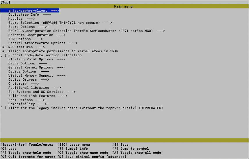 menuconfig