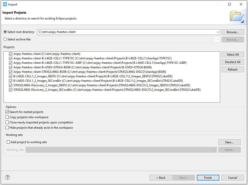 Import project
