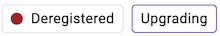 Deregistered while upgrading