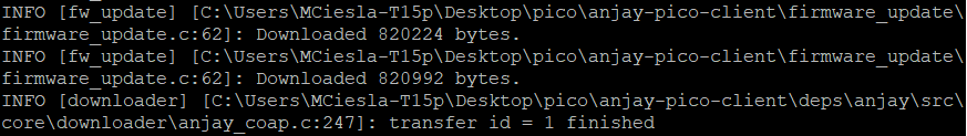 Firmware Update Logs