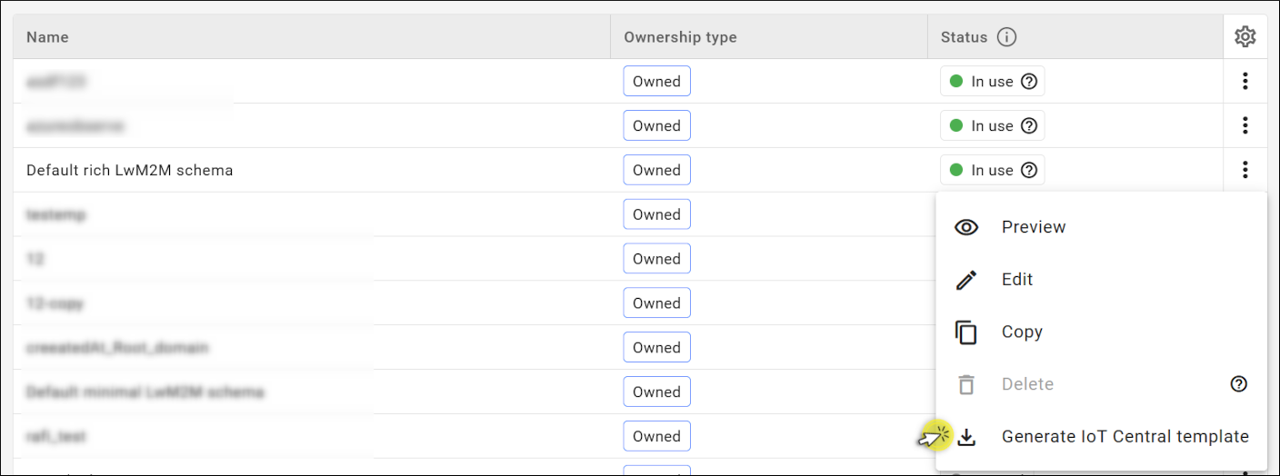 Generate IoT Central dialect