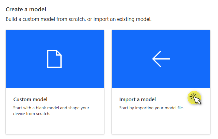 Import a model