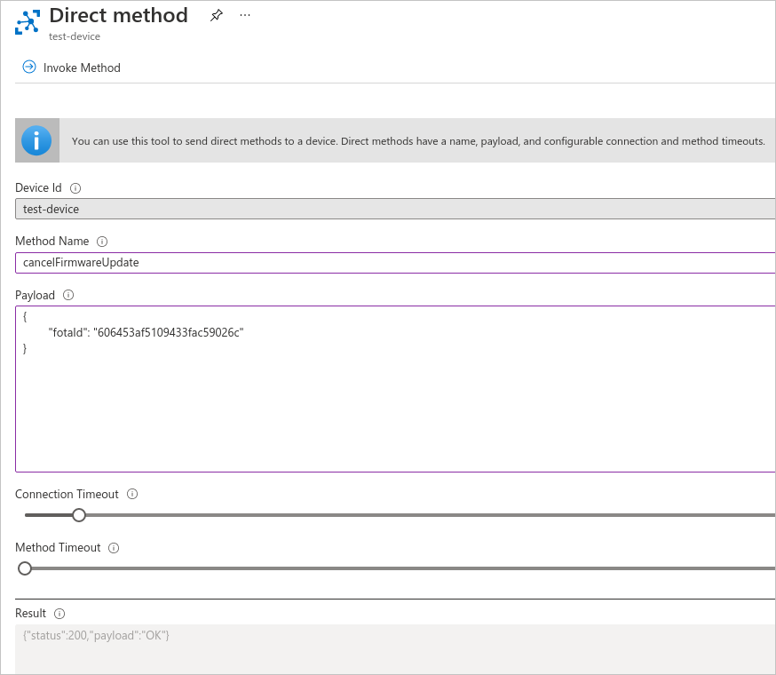 FOTA Direct method cancellation