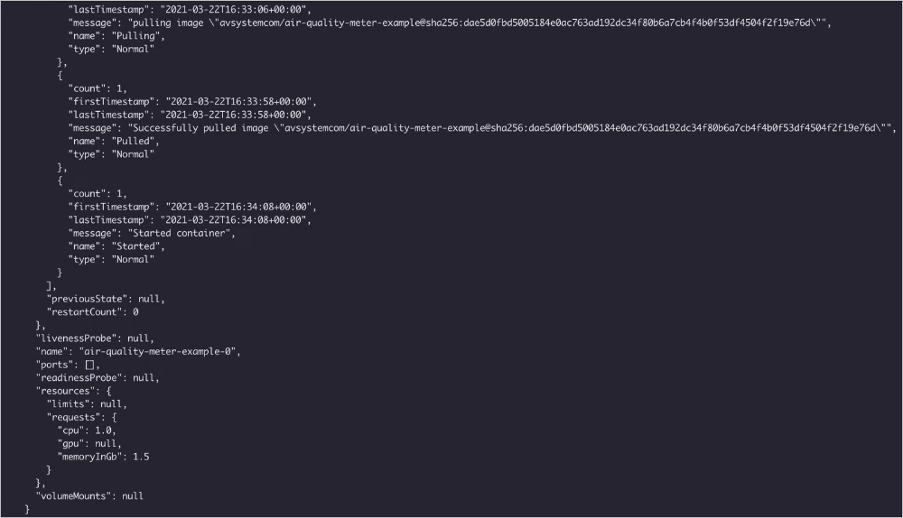 Command line JSON payload