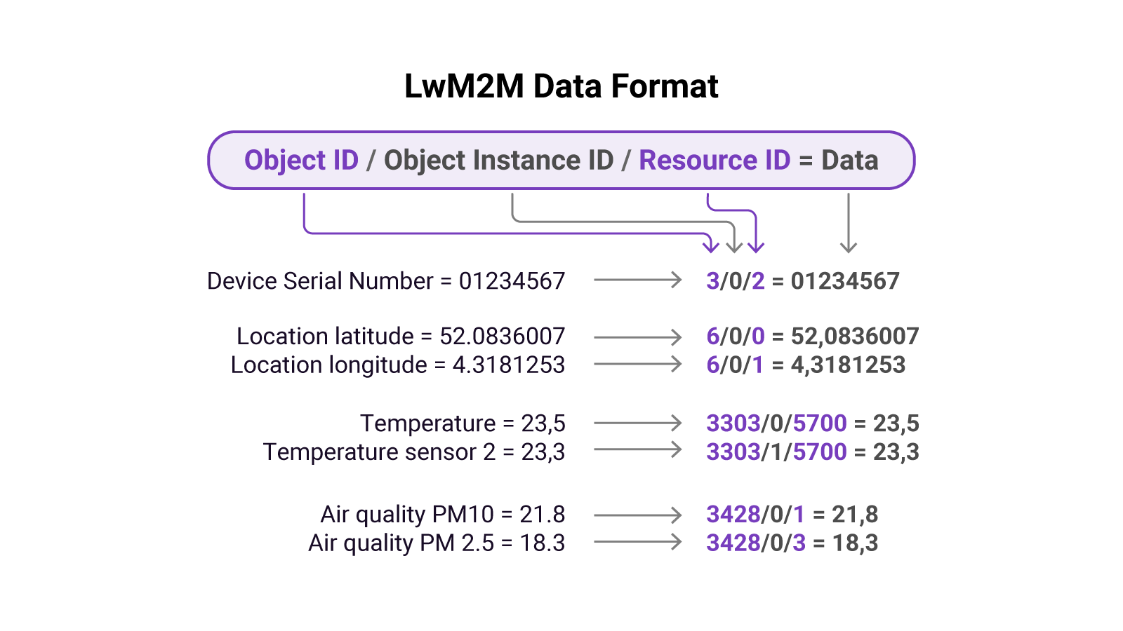 LwM2M data format